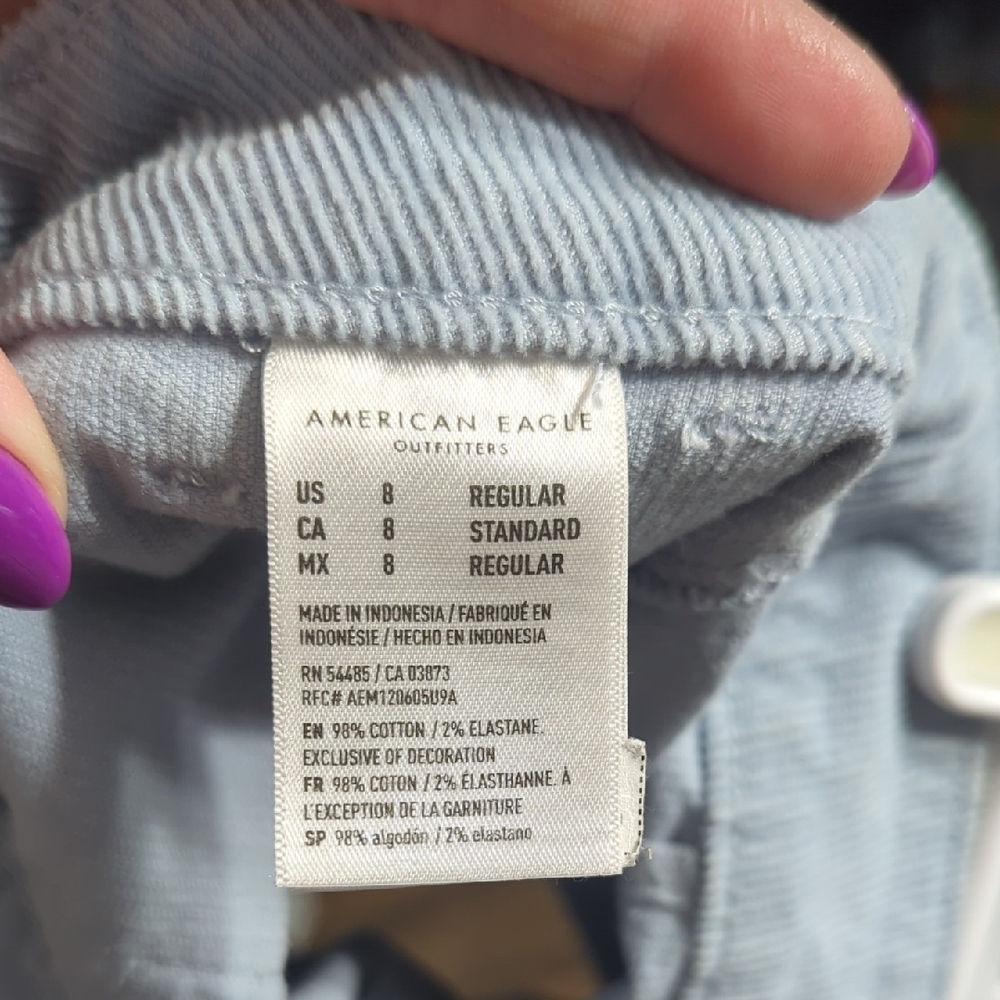American Eagle Button-Front Mini Skirt - Picture 8 of 8